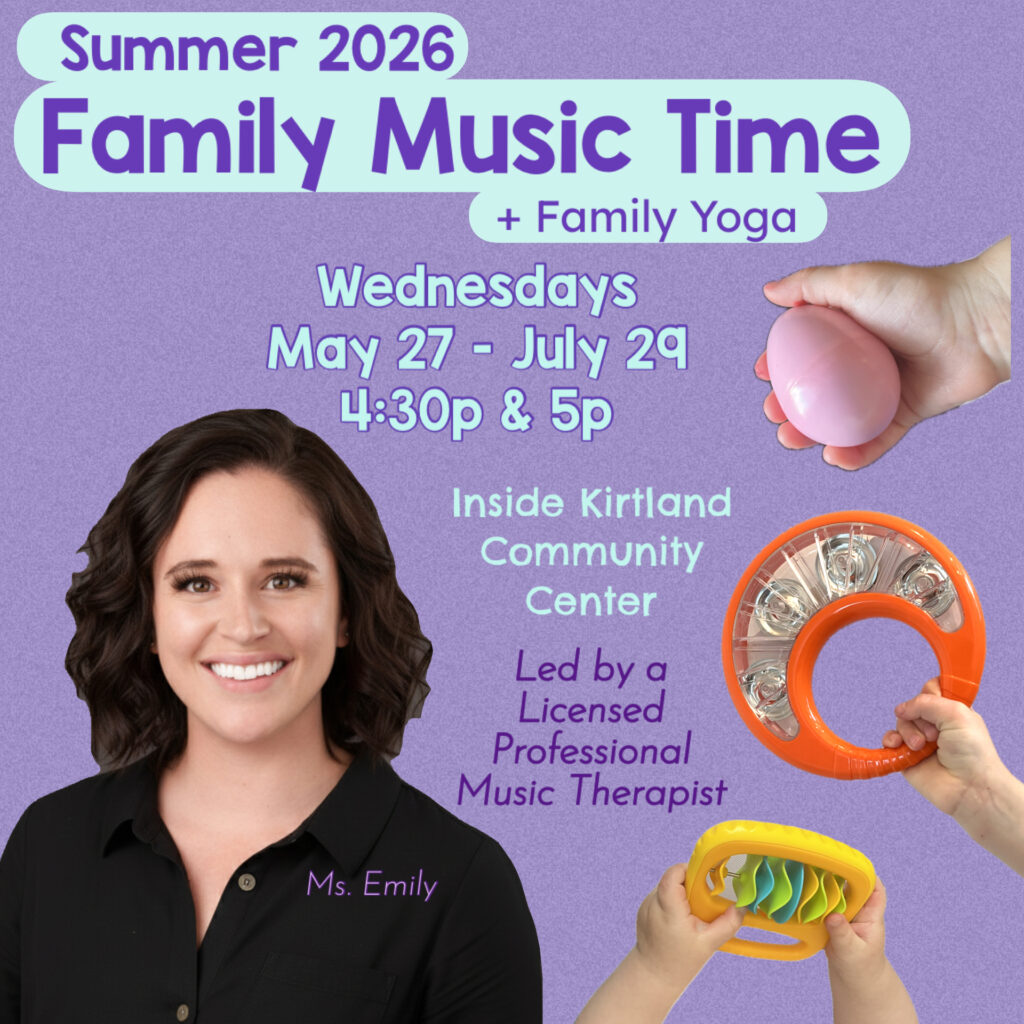 cover photo for Summer 2026 Family Music Time + Family Yoga class